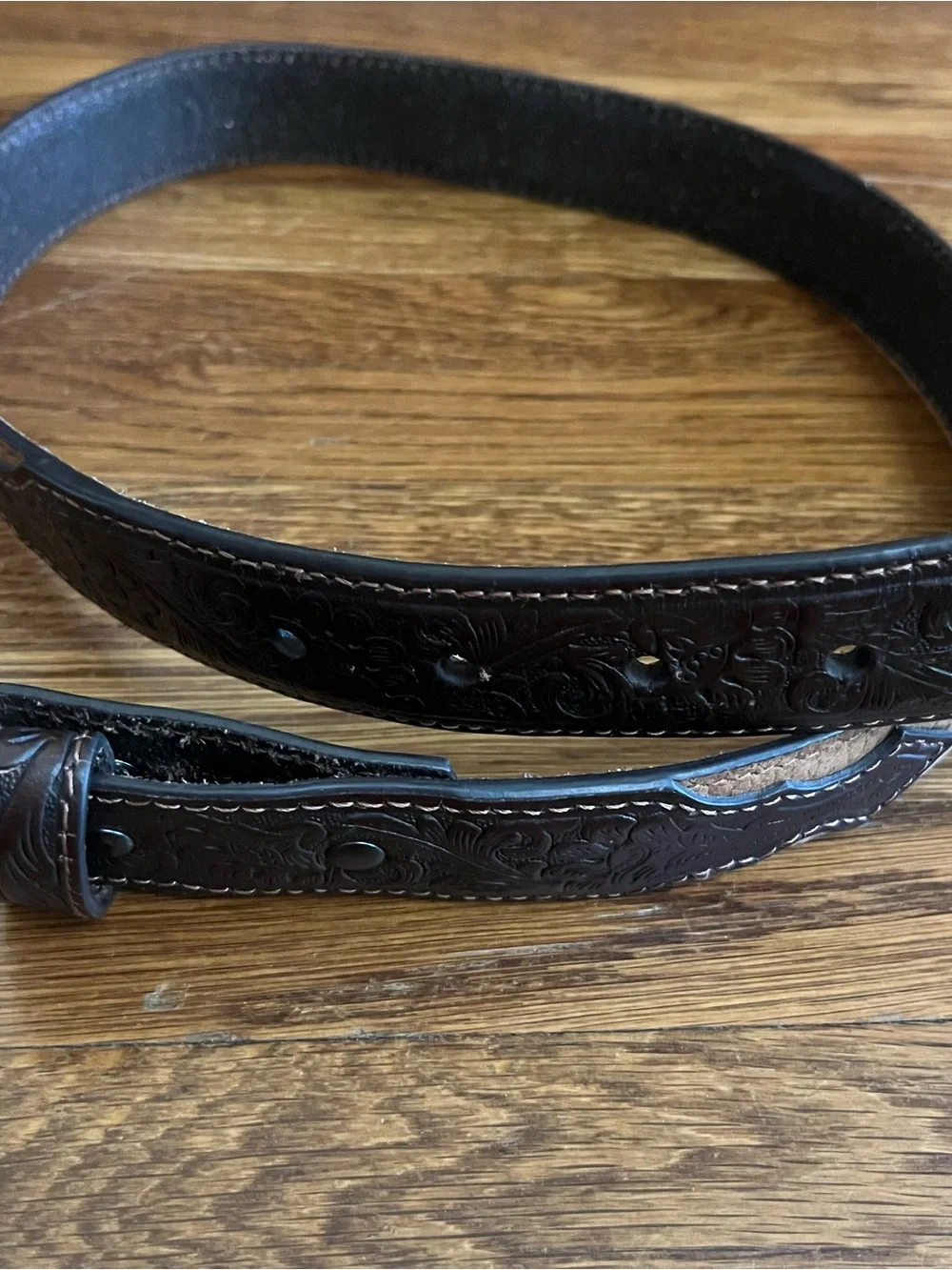 Ariat leather belt 30 cowhide western rodeo brown classic
